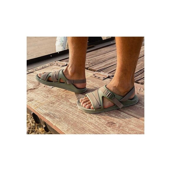 Chaco Chillos Sport Mens Size 11 Adjustable Strap Sandal Moss Green Waterproof - Picture 2 of 10